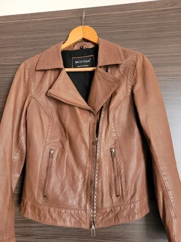Veste en cuir morena 40 – photo 2